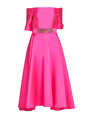 ATELIER LEGORA Midi dress Fuchsia 70% Polyester, 30% Silk