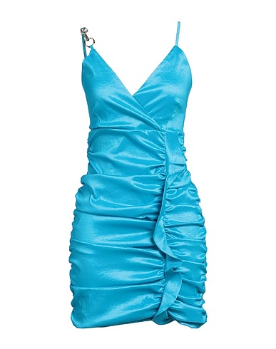HANITA Sheath dress Azure 60% Polyester, 35% Nylon, 5% Elastane