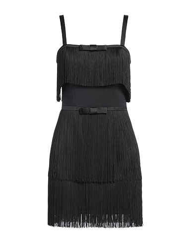 ELISABETTA FRANCHI Sheath dress Black 95% Polyester, 5% Elastane, Acetate, Polyamide