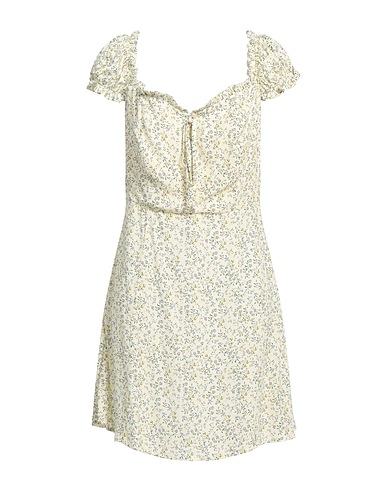 MAR DE MARGARITAS Short dress Pastel yellow 100% Viscose