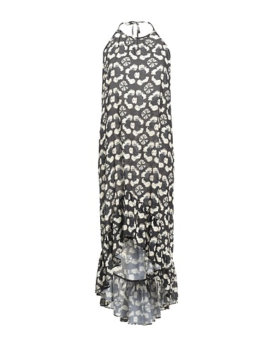 ANGELA MELE MILANO Long dress Black 50% Viscose, 50% Polyester