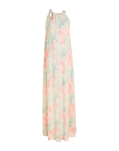ANGELA MELE MILANO Vestito lungo Verde chiaro 50% Viscosa, 50% Poliestere