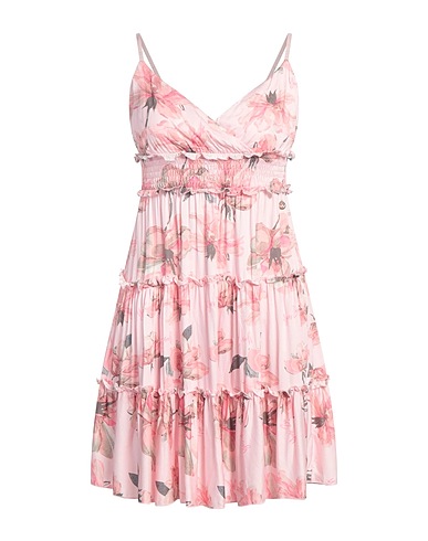 YES ZEE by ESSENZA Kurzes Kleid URBAN CHIC Hellrosa 100% Viskose