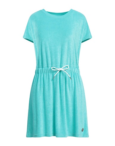COLMAR Short dress Turquoise 82% Viscose, 18% Polyester