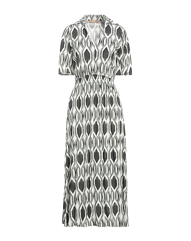YES ZEE by ESSENZA Long dress Charcoal 100% Viscose