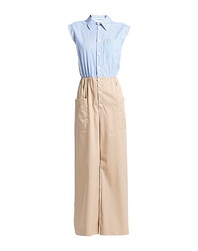 VICOLO Jumpsuits and Overalls Light blue 66% Cotton, 31% Nylon, 3% Elastane