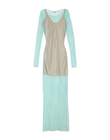 BLUGIRL Long dress Sky blue 95% Polyester, 5% Elastane