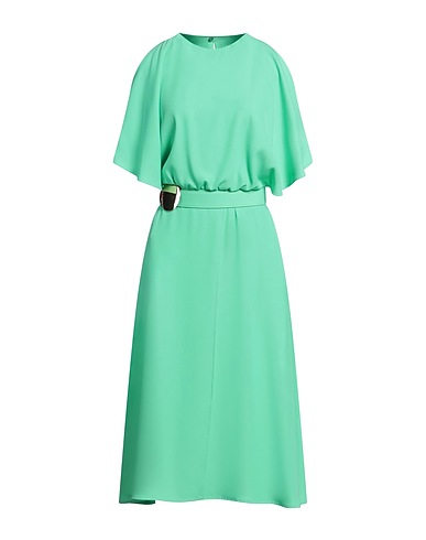 SIMONA CORSELLINI Elegant dress Green 95% Polyester, 5% Elastane