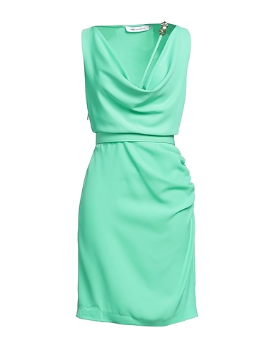 SIMONA CORSELLINI Elegant dress Light green 95% Polyester, 5% Elastane