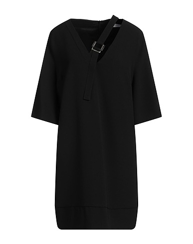 SIMONA CORSELLINI Sheath dress Black 94% Polyester, 6% Elastane