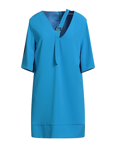 SIMONA CORSELLINI Kurzes Kleid AZZURRO 94% Polyester, 6% Elastan