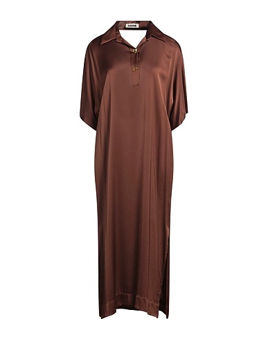 AERON Midi dress Brown 100% Viscose
