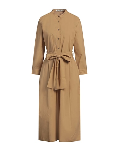 LIS LAREIDA Midi dress Camel 100% Cotton