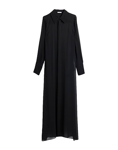 AMI ALEXANDRE MATTIUSSI Long dress Black 100% Silk