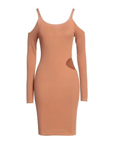 KONTATTO Sheath dress Apricot 88% Viscose, 12% Polyester