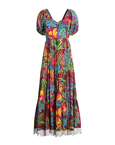 CONNOR & BLAKE Long dress Burgundy 100% Cotton