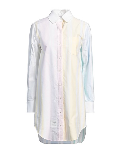 THOM BROWNE Shirt dress Pastel yellow 100% Cotton