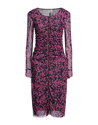 BAUM UND PFERDGARTEN Midi dress Purple 94% Recycled polyester, 6% Elastane