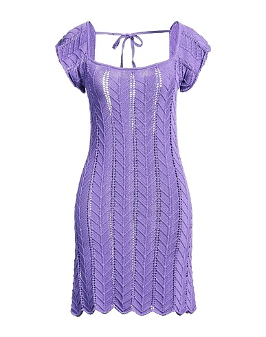 SUOLI Short dress Purple 100% Cotton