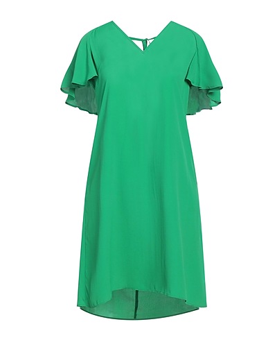 SUOLI Kurzes Kleid Grün 83% Acetat, 17% Seide
