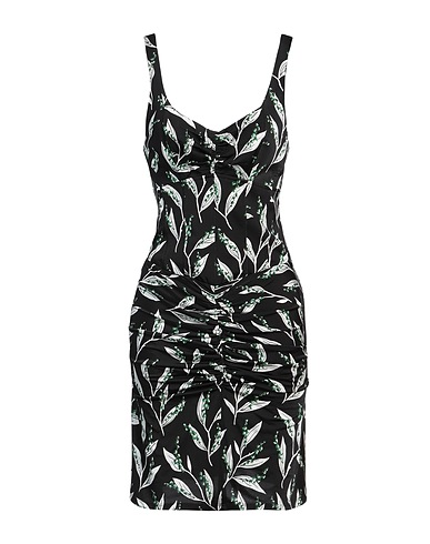 RABANNE Sheath dress Black 90% Viscose, 10% Elastane