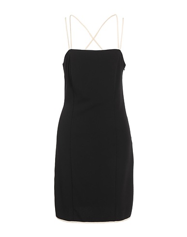 OPERÀ Short dress Black 97% Polyester, 3% Elastane