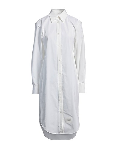 THOM BROWNE Midi dress Ivory 100% Cotton