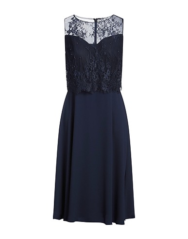 ANTONIO D'ERRICO Midi dress Navy blue 100% Polyester, Nylon