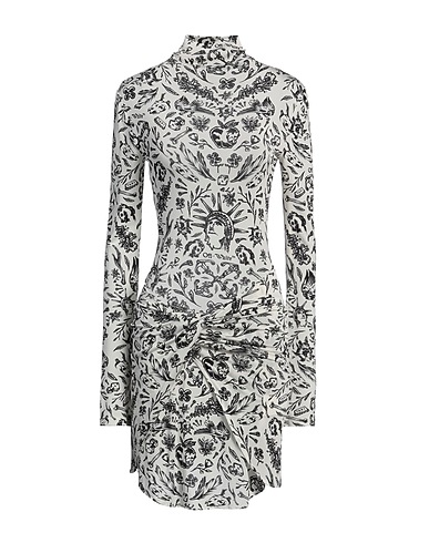OFF-WHITE™ Robe courte Blanc 96% Viscose, 4% Élasthanne