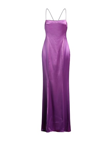 RETROFÊTE Vestito lungo Viola 76% Acetato, 24% Poliestere