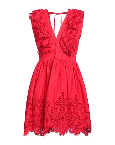 REVISE CONCEPT Short dress Red 100% Cotton