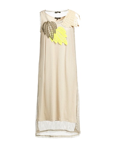 TRICOT CHIC Midi dress Sand 90% Polyamide, 10% Lurex®