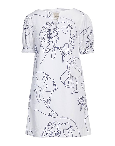 ALESSIA SANTI Short dress White 100% Cotton