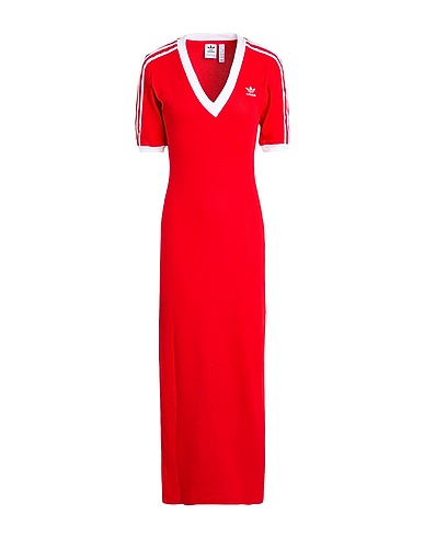 ADIDAS ORIGINALS Long dress WINTER DRESS
 Red 79% Cotton, 21% Recycled polyester