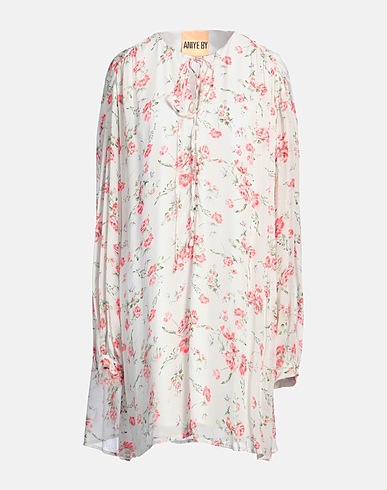 ANIYE BY Shirt dress White 100% Viscose