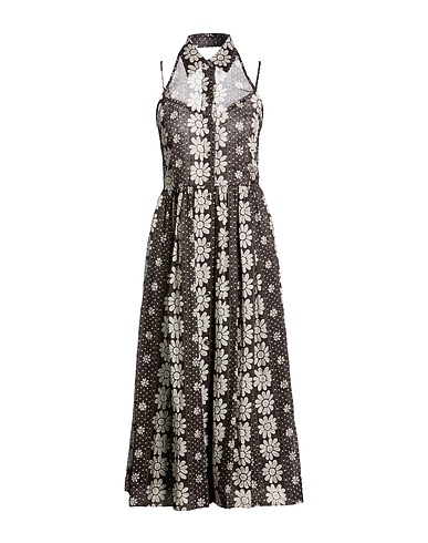 PAUL & JOE Midi dress Black 100% Ramie