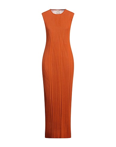 ALYSI Long dress Rust 90% Cotton, 10% Polyester