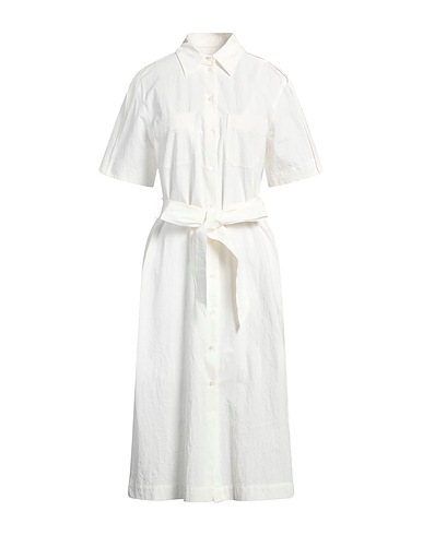 MAISON KITSUNÉ Midi dress White 100% Cotton