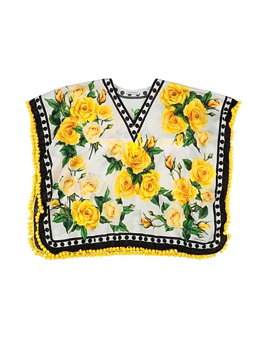 DOLCE&GABBANA Top Pastel yellow 100% Cotton, Polyamide