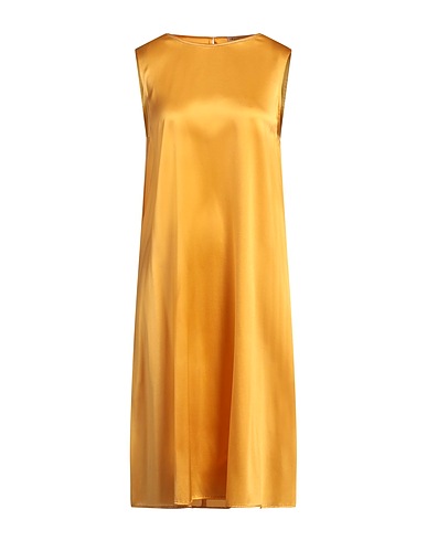 PUROTATTO Vestito midi Mandarino 92% Seta, 8% Elastan