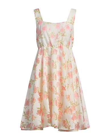 WHITE WISE Mini dresses 63% Rayon, 37% Polyester