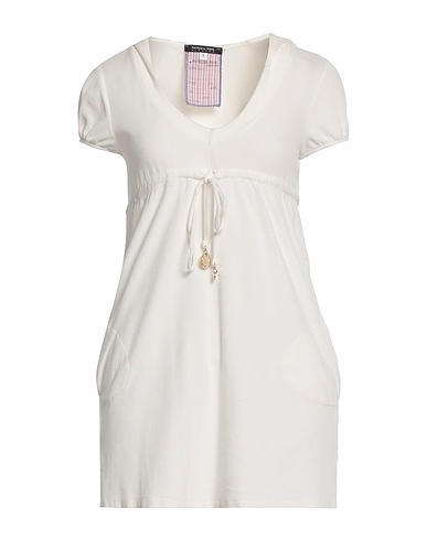 PATRIZIA PEPE Short dress Cream 75% Cotton, 25% Polyamide