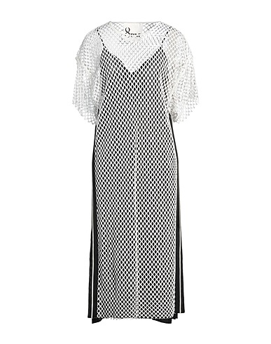 8PM Midi dress White 100% Viscose