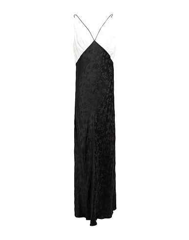 CHB CHRISTIAN BOARO Long dress Black 74% Viscose, 26% Acetate