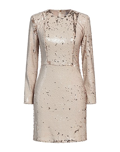 ATELIER LEGORA Kurzes Kleid Beige 70% Polyester, 30% Polyamid