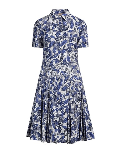 PUROTATTO Midi dress White 97% Cotton, 3% Elastane