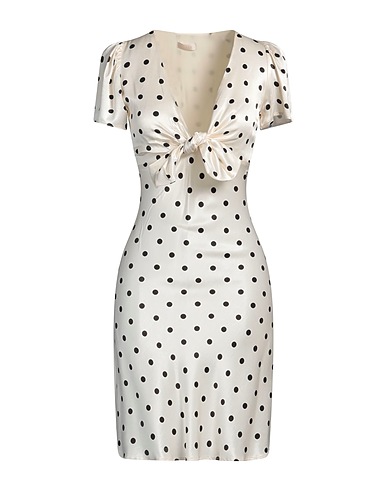 GUESS Vestito corto Avorio 100% Viscosa EcoVero™