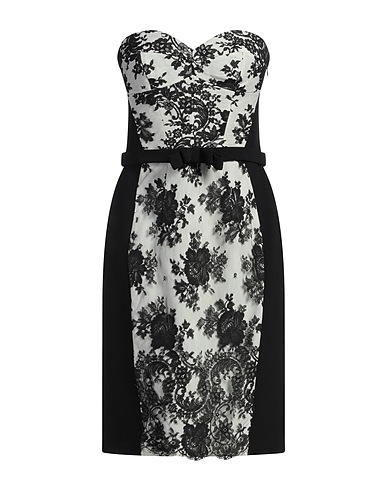 GAI MATTIOLO Sheath dress Black 55% Viscose, 45% Acetate, Ramie, Polyester