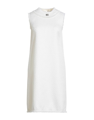 DOLCE&GABBANA Midi dress Ivory 93% Wool, 7% Polyamide