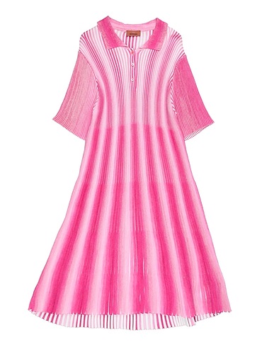 MISSONI KIDS Shirt dress FUCSIA 66% Viscose, 34% Cotton